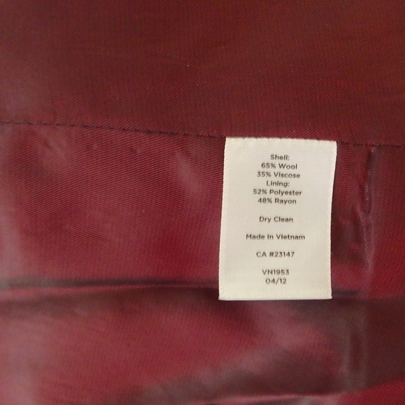 Talbots wool swing jacket in stunning fall colors - Picture 6 of 8